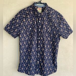 Levi’s Strauss Man’s SLIM-FIT SHIRT IN PRINTED Short Sleeve Size L